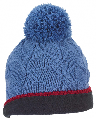 Pălărie de iarnă din lână cu pompon Sterntaler - 55 cm, 4-6 ani, albastru - 3