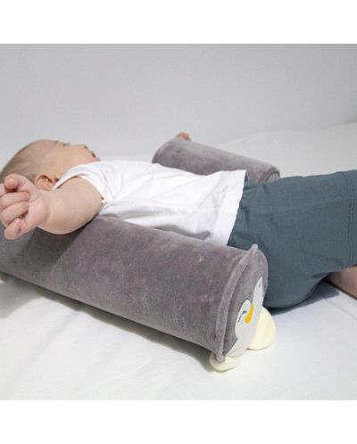 Pernă de dormit laterală BabyJem - Penguin, gri - 2