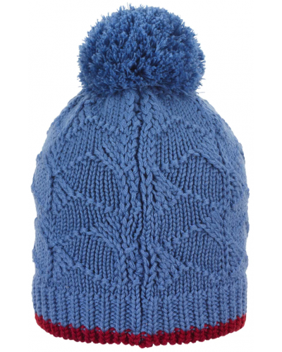Pălărie de iarnă din lână cu pompon Sterntaler - 55 cm, 4-6 ani, albastru - 2
