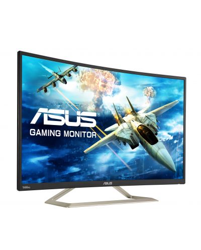 Monitor gaming Asus - VA326HR, 31.5", VA FHD, 144 Hz, Curved, negru - 2