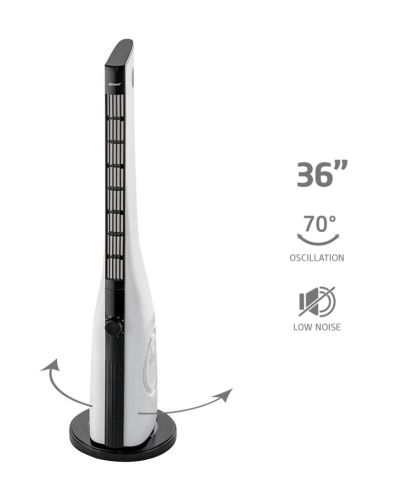 Ventilator Diplomat - TF5115M, 50W, 3 viteze, 91.4 cm, alb/negru - 5