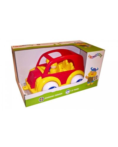 Taxi cu 2 bărbați Viking Toys, 25 cm, cu cutie de cadou, roșu	 - 1