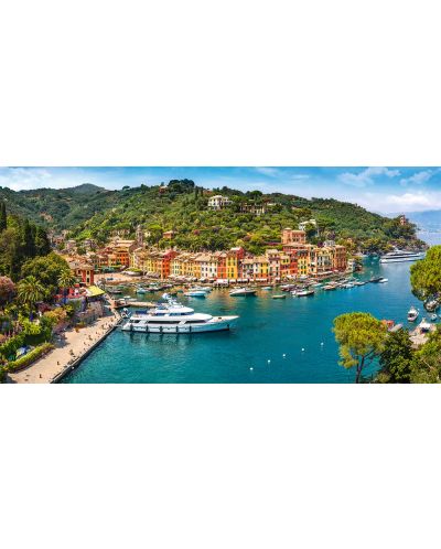 Puzzle panoramic Castorland de 4000 piese - Vedere spre Portofino, Italia - 2