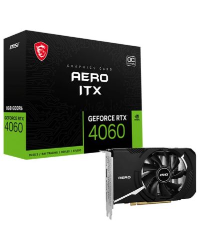 Carte video MSI - GeForce RTX 4060 AERO ITX 8G OC, 8GB, GDDR6	 - 1