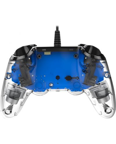 Controller Nacon pentru PS4 - Wired Illuminated Compact Controller, crystal blue - 2