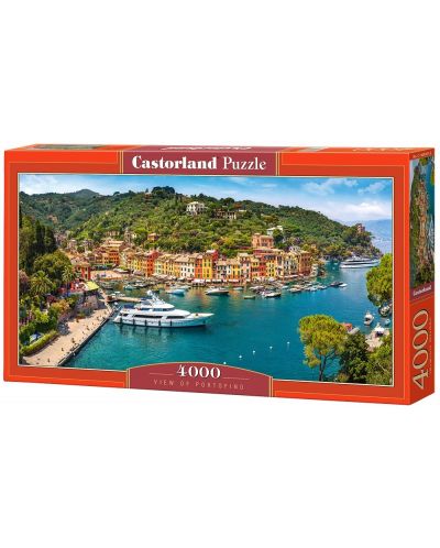 Puzzle panoramic Castorland de 4000 piese - Vedere spre Portofino, Italia - 1
