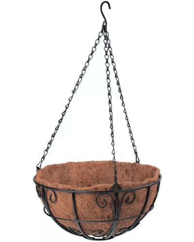 Ghiveci cu decorațiuni Palisad - 690108, 30 cm, cu coș de coccoș - 1