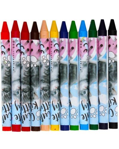 Creioane cerate Starpak - Pisicuta, 12 culori - 3