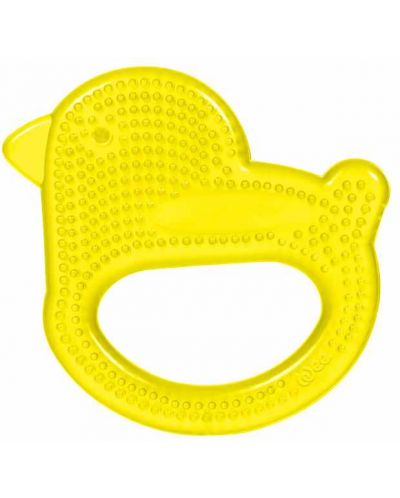 Jucărie pentru dentiție pe apă Wee Baby - Pui galben - 1