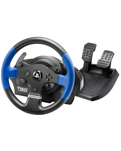 Volan cu pedale Thrustmaster - T150 Force Feedback, pentru PS5, PS4, PC - 1