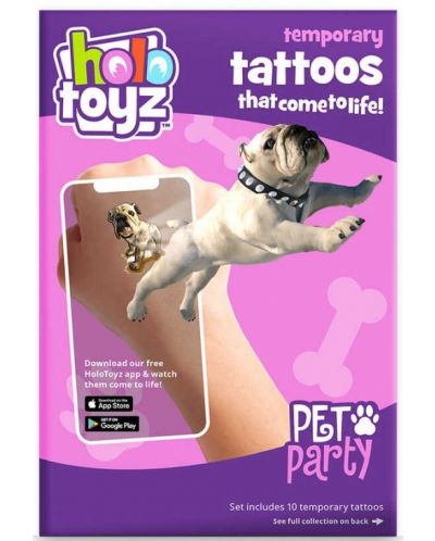 Tatuaje temporare HoloToyz Augmented Reality - Animale de companie - 1