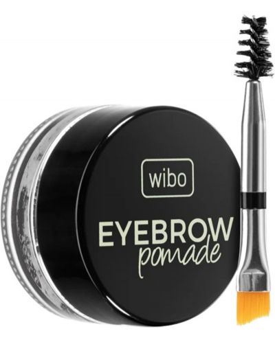 Wibo Pomadă impermeabilă pentru sprâncene, cu perie, Dark Brown, 3.5 g - 2