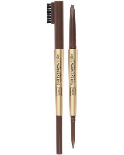 Wibo Creion pentru sprancene 3 în 1 Eyebrow Stylist, 01, 0.4 g - 1