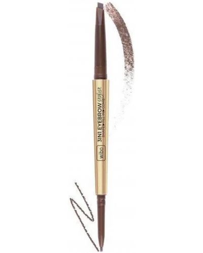 Wibo Creion pentru sprancene 3 în 1 Eyebrow Stylist, 01, 0.4 g - 2