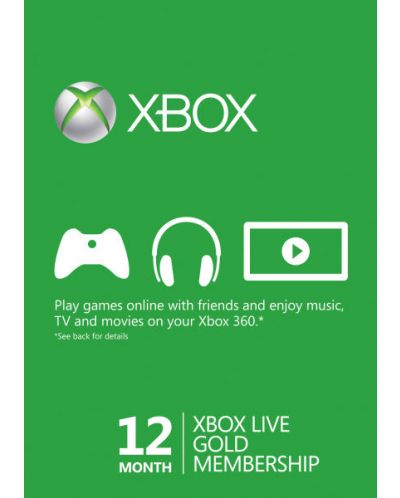 Xbox Live Gold Card (12 luna) - 1