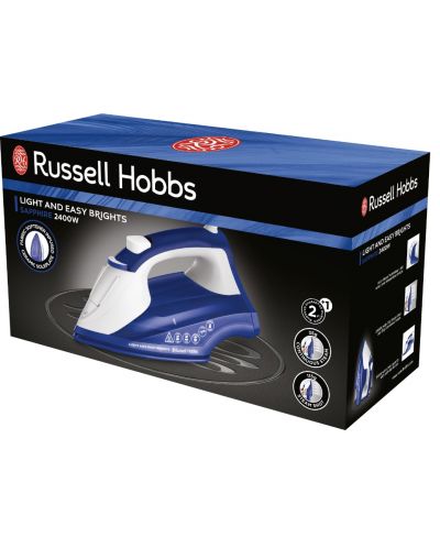 Fier de calcat Russell Hobbs - Light & Easy Brights, 2400W, 35g/min, Sapphire - 2