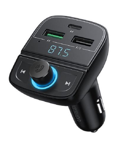 Încărcător auto Ugreen - CD229, Bluetooth 5.0/USB/TF/micro SD, negru