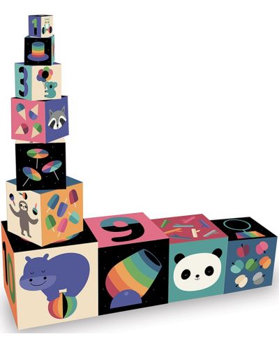 Cuburi de carton amuzante Vilac - 1