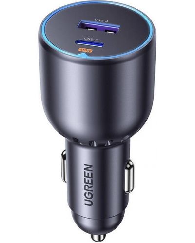 Încărcător auto Ugreen - EC701, USB-A/C, 63W, gri