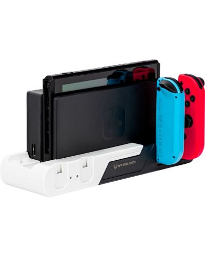 Stație de încărcare SteelDigi - Red Condor, Black/White (Nintendo Switch/OLED) - 3