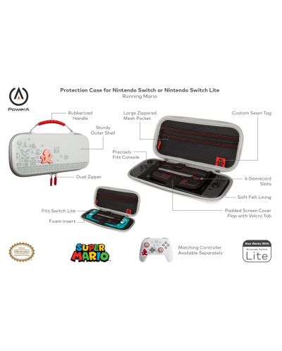 Husa de protectie PowerA - Nintendo Switch / Nintendo Switch Lite, Mario Chase - 6