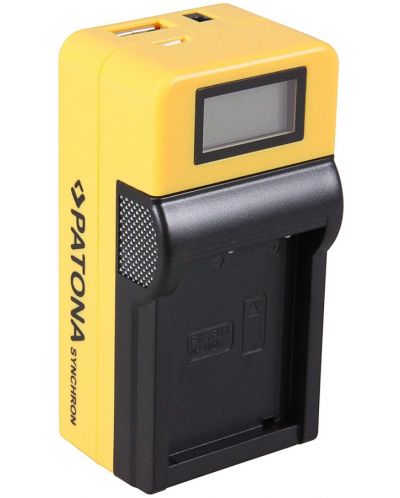 Încărcător Patona - pentru baterie Fujifilm NPW-126 LCD, galben - 2