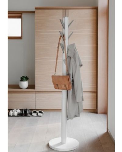 Cuier pentru haine Umbra - Flapper, 40 x 40 x 168 cm, alb - 8