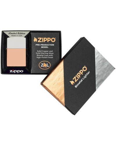アクセサリー BM Zippo case Bricheta Zippo Bimetal Case - Sterling Silver Lid | Ozone.ro