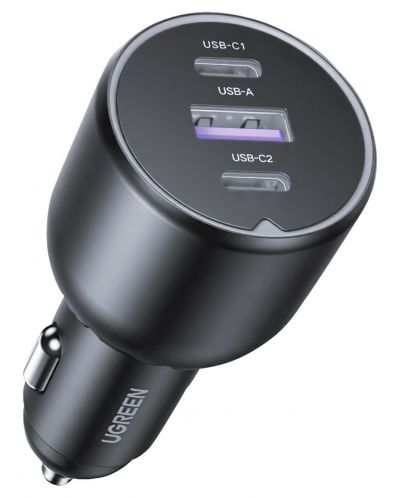 Încărcător auto Ugreen – EC705, USB-A/C, 130W, gri