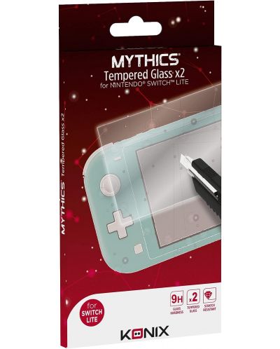 Konix - Mythics 9H Tempered Glass Protector, 2 buc (Nintendo Switch Lite) - 1