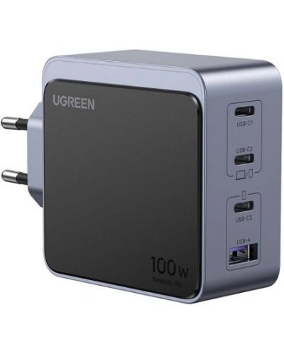 Încărcător Ugreen - X565, USB-A/C, GaN, 100W, gri