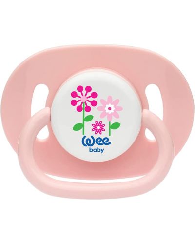 Suzetă Wee Baby - Oval, 6-18 luni, roz - 1