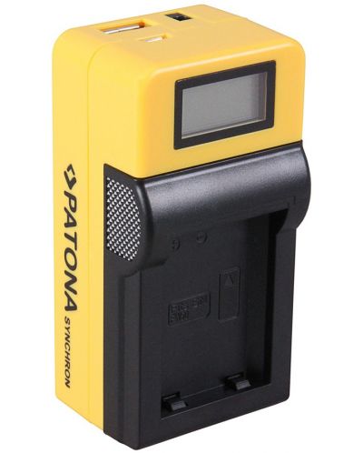 Încărcător Patona - pentru baterie Sony NP-FW50, LCD, gelben - 2
