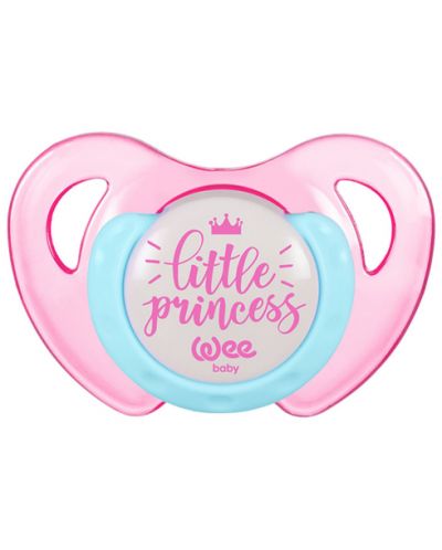 Suzetă Wee Baby - Fluture, 6-18 luni, roz - 1