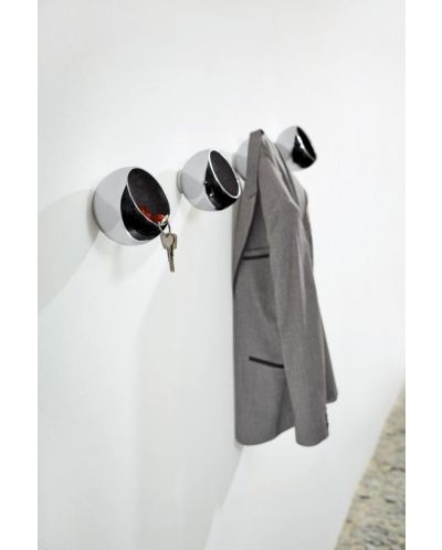Umeraș pentru haine și chei Philippi - Sphere, F13 cm, aluminiu - 3