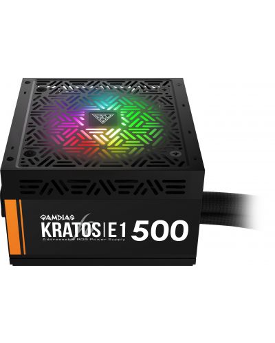 Sursă de alimentare Gamdias - KRATOS E1-500 RGB, 500W - 1