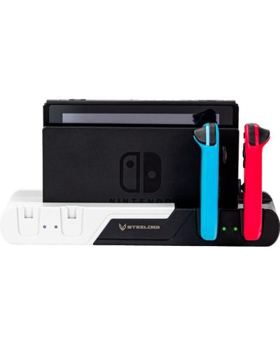 Stație de încărcare SteelDigi - Red Condor, Black/White (Nintendo Switch/OLED) - 1