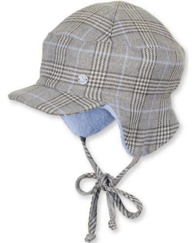 Pălărie de vară pentru copii cu vizor Sterntaler - pătrat, 47 cm, 9-12 luni, bej - 1