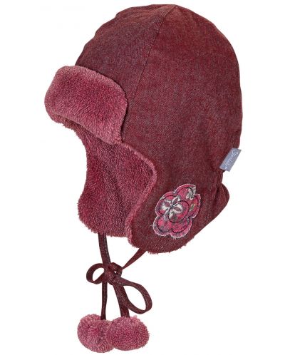 Pălărie de iarnă pentru copii Sterntaler - roșie, 51 cm, 18-24 luni - 1