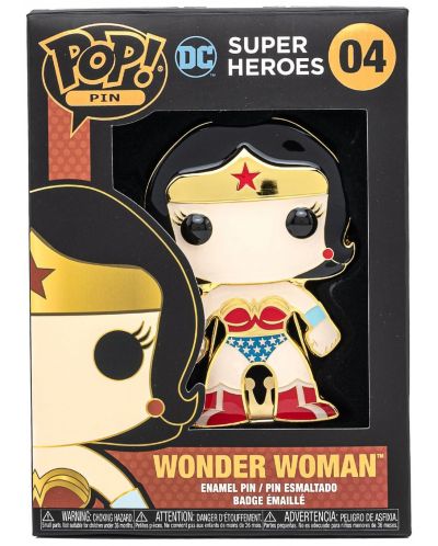 Insigna Funko POP! DC Comics: Liga Dreptății - Wonder Woman (DC Super Heroes) #04 - 3