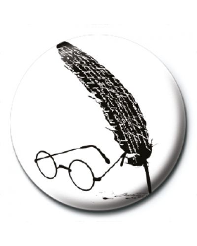 Insigna Pyramid -  Harry Potter (Glasses & Feather) - 1