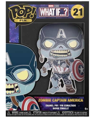 Funko POP! Marvel: Ce se întâmplă dacă...? - Căpitanul America Zombie (Strălucește în întuneric) #21 - 3