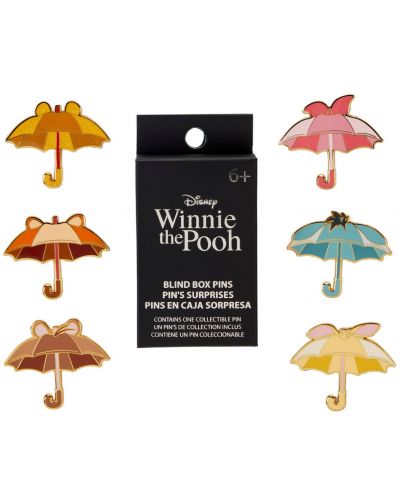 Insigna Loungefly Disney: Winnie the Pooh and Friends - Umbrella Blind Box (асортимент) - 1