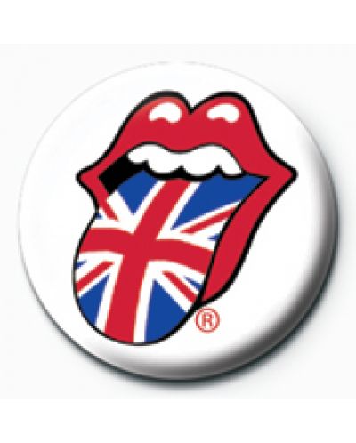 Insigna Pyramid - Rolling Stones (Lips Union Jack) - 1