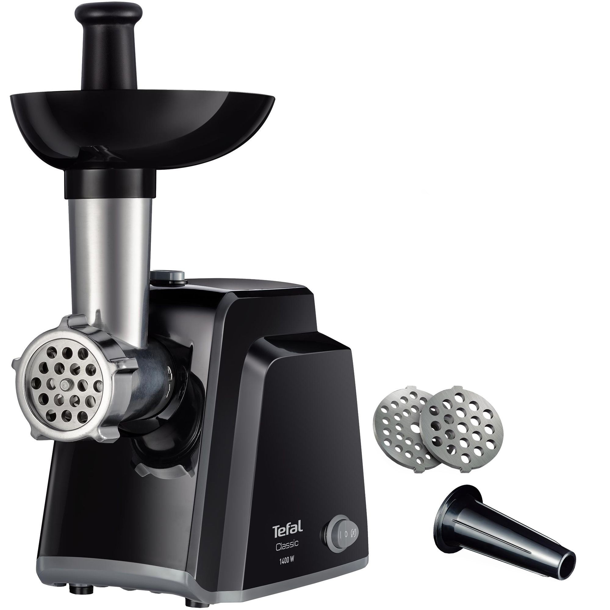 Mașină de tocat carne Tefal - NE105838, 1400W, 1.7 kg/min, negru - imagine 1