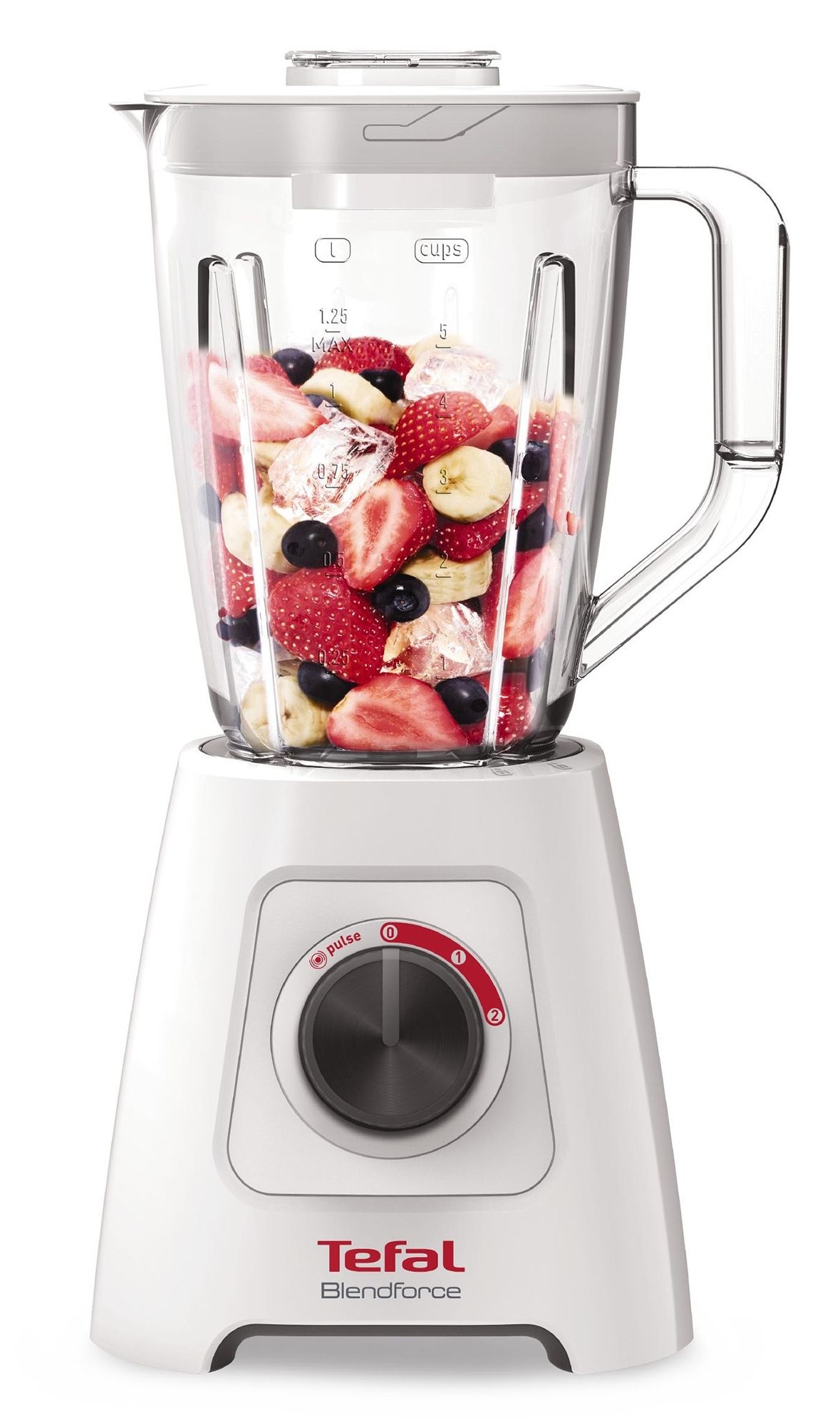 Blender Tefal - BL420131, 2 l, 3 viteze, 600W, alb - imagine 1