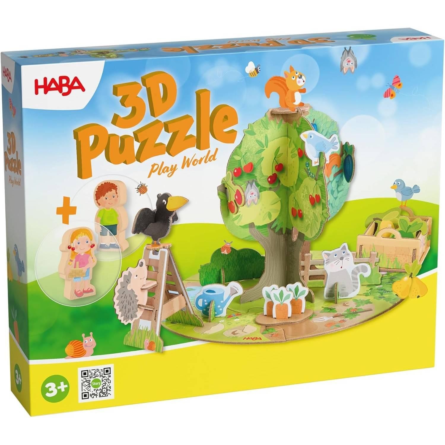 Puzzle 3D Haba - Livadă, 42 piese - imagine 1