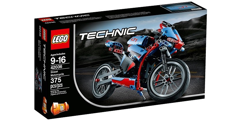 Constructor LEGO Technic - Motocicletă și motor retro 2 în 1
