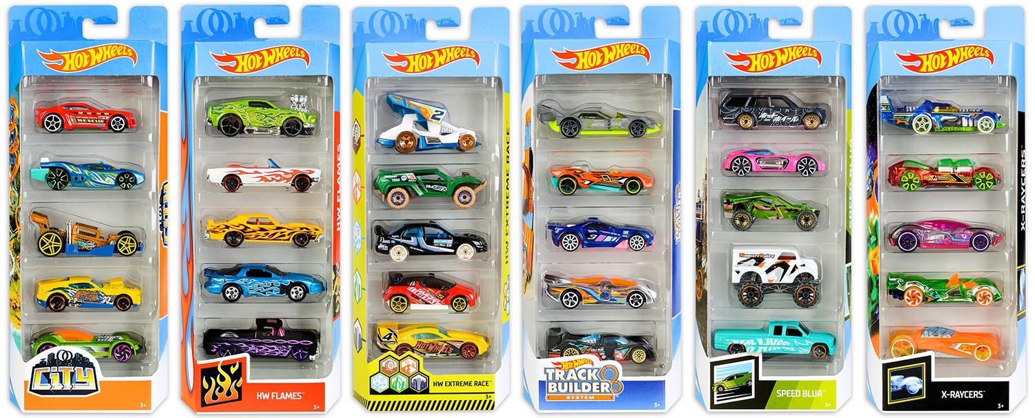 Set masinute metalice Hot Wheels - 5 bucati, sortiment | Ozone.ro