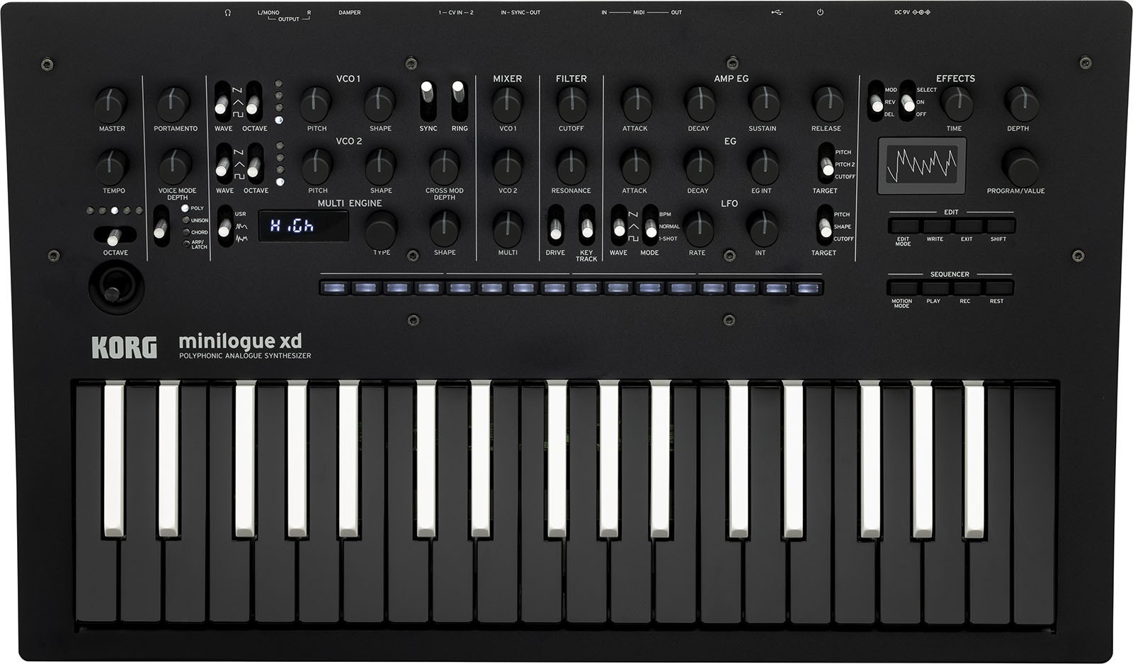 Sintezator analogic Korg - Minilogue XD, negru